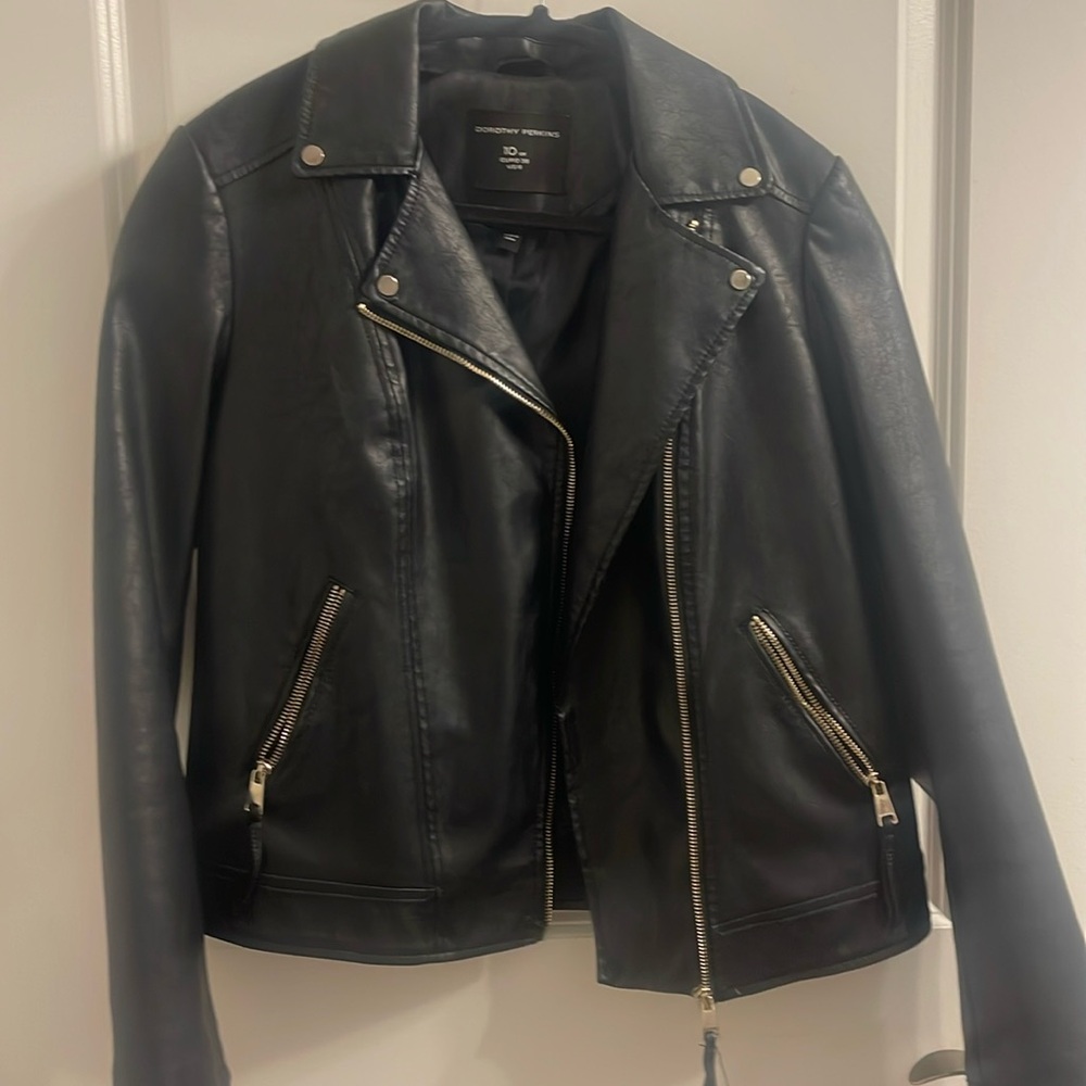 Dorothy Perkins faux leather biker jacket